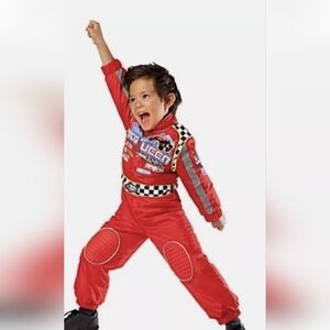 Disney Store CARS Lightning McQueen Costume Pit Crew Jumpsuit. Sz XS 4